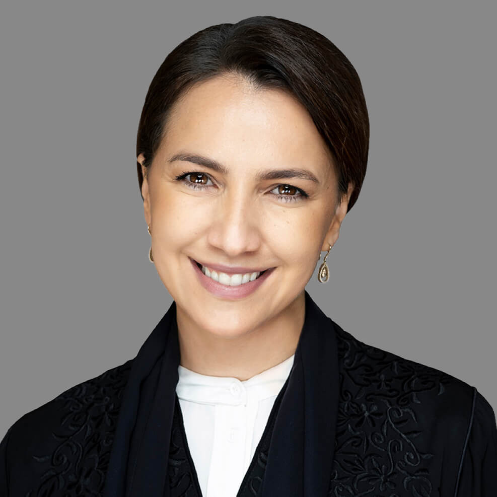 Her Excellency
 Mariam bint Mohammed Almheiri